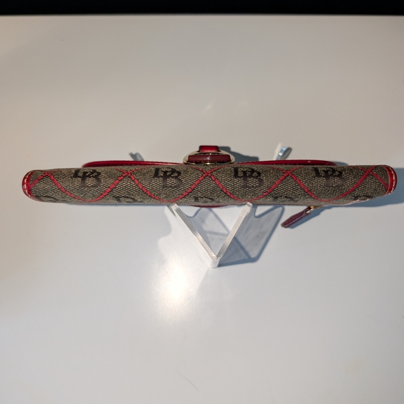 Dooney & Bourke Red and Brown Long Wallet - Picture 4 of 11